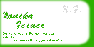 monika feiner business card